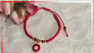 Cómo hacer pulseras de hilo facil, nudo de serpiente 