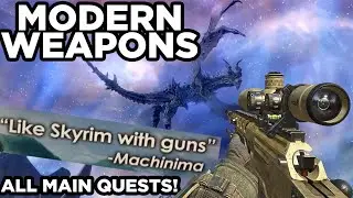 Beating Skyrim with a GUN - Modern Weapons