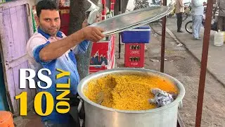 Cheapest Veg Biryani In Hyderabad | Rs 10 Only | Abids Big Bazar | Hyderabad | low price and Tasty