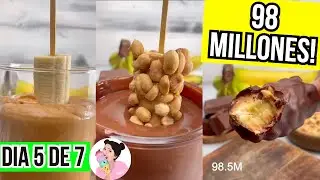 RECETA con 98 MILLONES DE VISTAS (dia 5): Banana con mani y chocolate - Caro Trippar