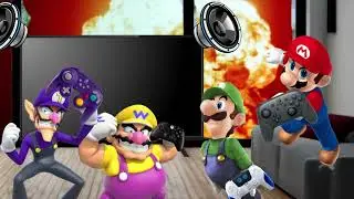 Wario and friends die by a nuke *reuploeded with different background*