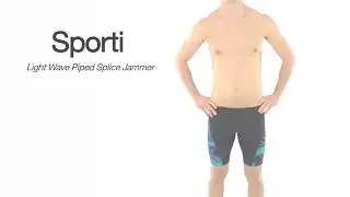 Sporti Light Wave Splice Jammer Swimsuit (22-44) | SwimOutlet.com