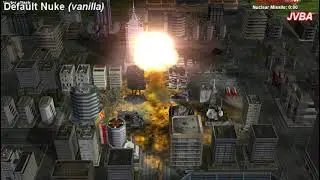Default 'Vanilla' Nuke VS. Modified Nuke (C&C Generals Zero Hour)