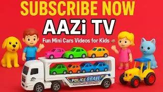 Big Truck Loading Mini Cars Fun Car Transport for Kids | AAZi TV