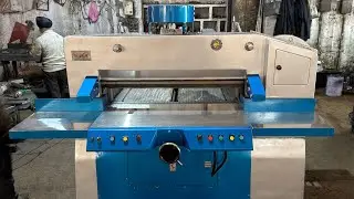 SUJATA SEMI AUTOMATIC PAPER CUTTING MACHINE 42” FINAL TRIALS #machine #factory #papercutting #sujata