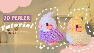 3D корелла, птички, бисер Perler, обучающая программа, легко