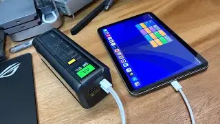 ชาร์จ iPad mini 7 ด้วย Xiaomi hyper charge power bank 0-100%