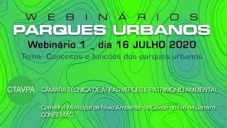 Webinário: Parques Urbanos 1