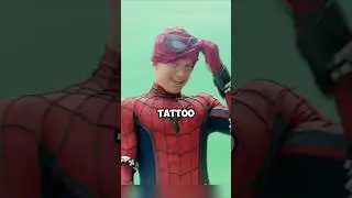 Раскрыта тайная татуировка Тома Холланда с изображением Человека-паука 🧐 ll #tomholland #marvel #...