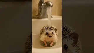 Cold water showers are the best in the summer 🐰 #pet #cuteanimals #funnyvideo #ai #shorts