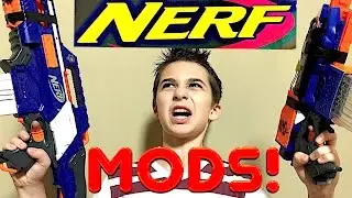 NERF MODS - MODDED NERF BLASTERS WITH ROBERT-ANDRE!