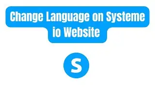 How to change language on systeme io website