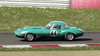 AC legends GTC Jaguar E Type Lightweight at Donington National Preview in Assetto Corsa