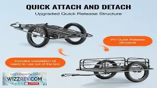 VEVOR Bike Cargo Trailer 275 lbs Load Capacity Heavy Duty Bicycle Wagon Cart