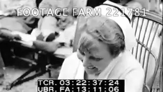 1918-19 Military Hospital; Wounded w/ Nurses 221781-06 | Footage Farm