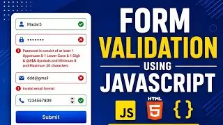 Form Validation Using Regular Expressions in Javascript | Password Validation | Email Validation