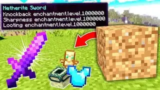 Minecraft, But Dirt Drops OP ITEMS&hellip;