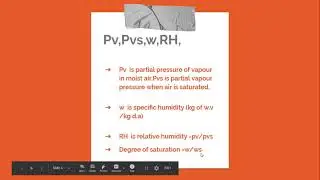 Psychrometry Problem Solving using Steam Tables