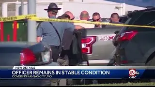 KCPD officer shot in head able to stand with some assistance, police say