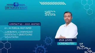 Carbonyl Compound | Topical Past Paper Solution | Lecture 9701