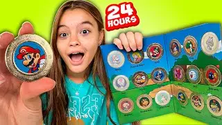 24 HORAS Para Completar o ALBUM De MOEDAS Do SUPER M&Aacute;RIO!