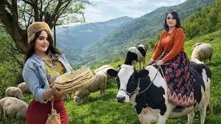 A Simple Day in the Village | Making Butter and Cheese