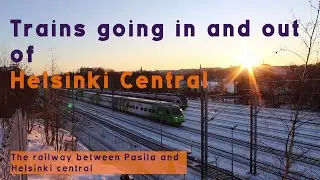Trains between Helsinki Central and Pasila station || Trains in Helsinki || Transit and Cycling