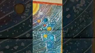 Solar system art by Rabiya