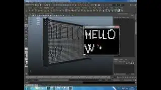 Real Time pin art Processing (Java) - Maya and Udp