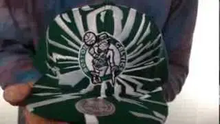 Celtics 'EARTHQUAKE SNAPBACK' Green Hat by Mitchell & Ness