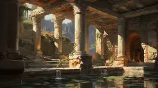 Vintage paintings of ancient ruins for Frame TV | Smart TV art | screensaver | art video | 1080p