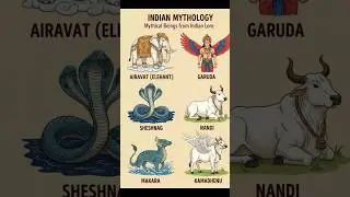 Indian Mytholgy #mythicalcreatures #indiananimals #shortsfeed #ytshorts #animals #pegasus #dragon