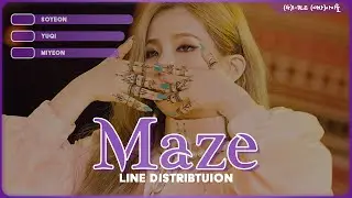 (G)I-DLE ((여자)아이들) - 'Maze' - Line Distribution