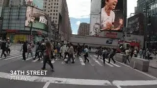 [4k] Riding NYC Street Entire 7th Avenue