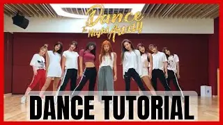 TWICE - 'Dance The Night Away' Dance Practice Mirrored Tutorial (SLOWED)