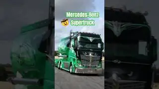 Mercedes-Benz V8 truck with loud big stacks #shorts #v8 #stacks