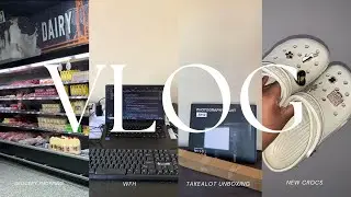 #VLOG: Mini Grocery Shopping?🛍️| Photography Light Unboxing | WFH👩‍💻 | South African YouTuber