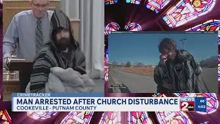 Man arrested following disturbance at Putnam County church