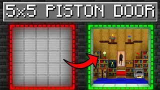 🦅 EASY 5x5 Piston Door Tutorial | Minecraft Bedrock 1.21!