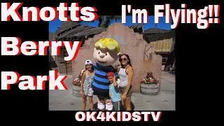 Knotts Berry Farm - Im flying ! Fun kids rides ok4 kidstv video 4