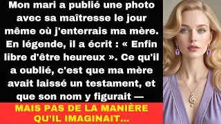 Mon mari a publi&eacute; une photo avec sa ma&icirc;tresse le jour m&ecirc;me o&ugrave; j'enterrais ma m&egrave;re. En l&eacute;gende, il...