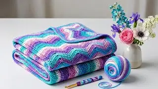 crochet art craft world. CROCHET BLANKET PATTERN FOR BEGNNIER