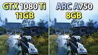 GTX 1080 Ti vs ARC A750 - Test in 12 Games + FSR 3.1 Frame Generation
