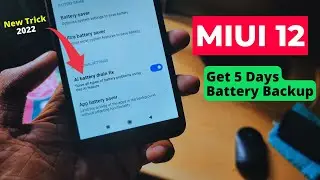 I Got 5 Days Battery Backup Using 1 New Trick in Xiaomi Phone | miui 12 battery drain fix 2022