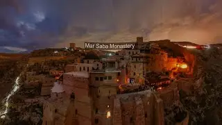 Festival of Lights held annually at Mar Saba Monastery, also called the Monastery of Saint Sabbas