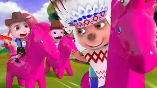 Funny Cowboy Games | New Cartoon for Kids | Dolly and Friends