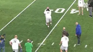 @NDFootball | Aaron Banks Pro Day Compilation #IrishintheNFL (2021)