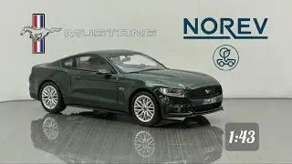 Обзор модели Ford Mustang GT Fastback 5.0 2015г. 1:43 Norev