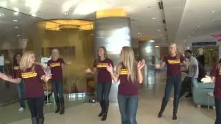Golden Gopher Dance Team Visits Amplatz Children's Hospital