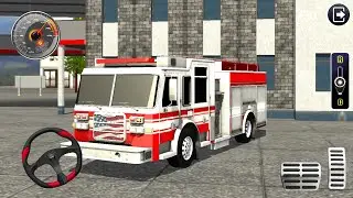 Fire Truck City Rescue Simulator - US Firefighter Truck Rescue 3D : Android Gameplay